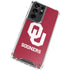 University of Oklahoma Sooners Red Galaxy S21 Ultra 5G Clear Case